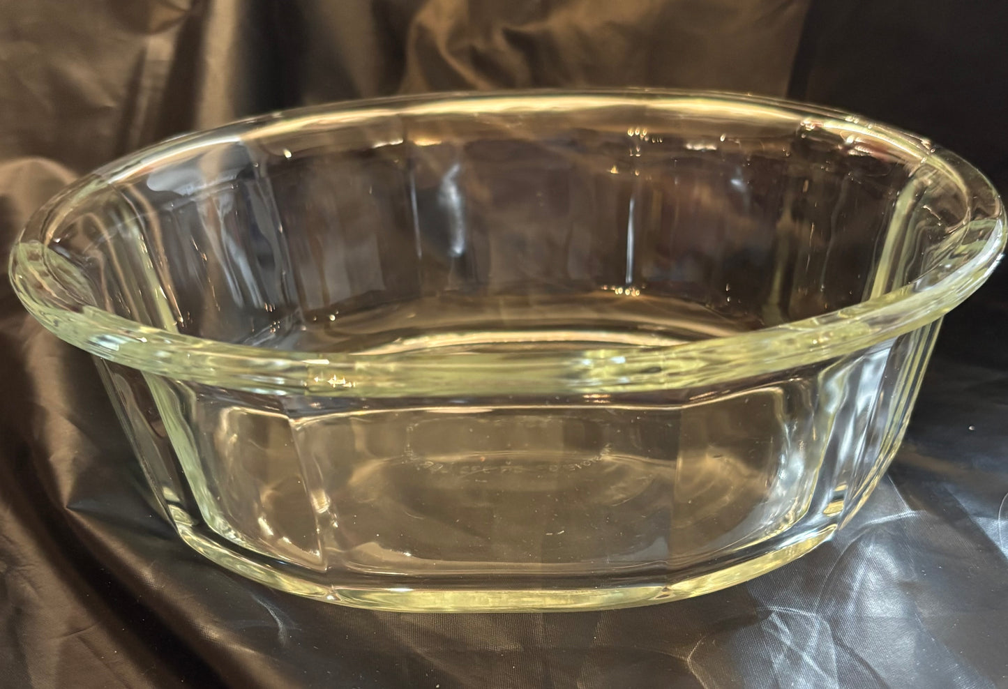 VINTAGE PYREX CLEAR GLASS OVAL CASSEROLE BAKING DISH #803-B