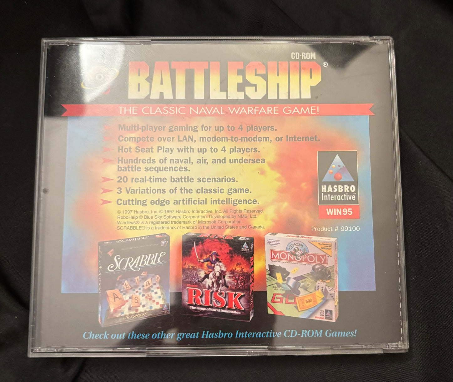 Hasbro interactive 4 CD-ROM Battleship: The Classic Naval Warfare Game
