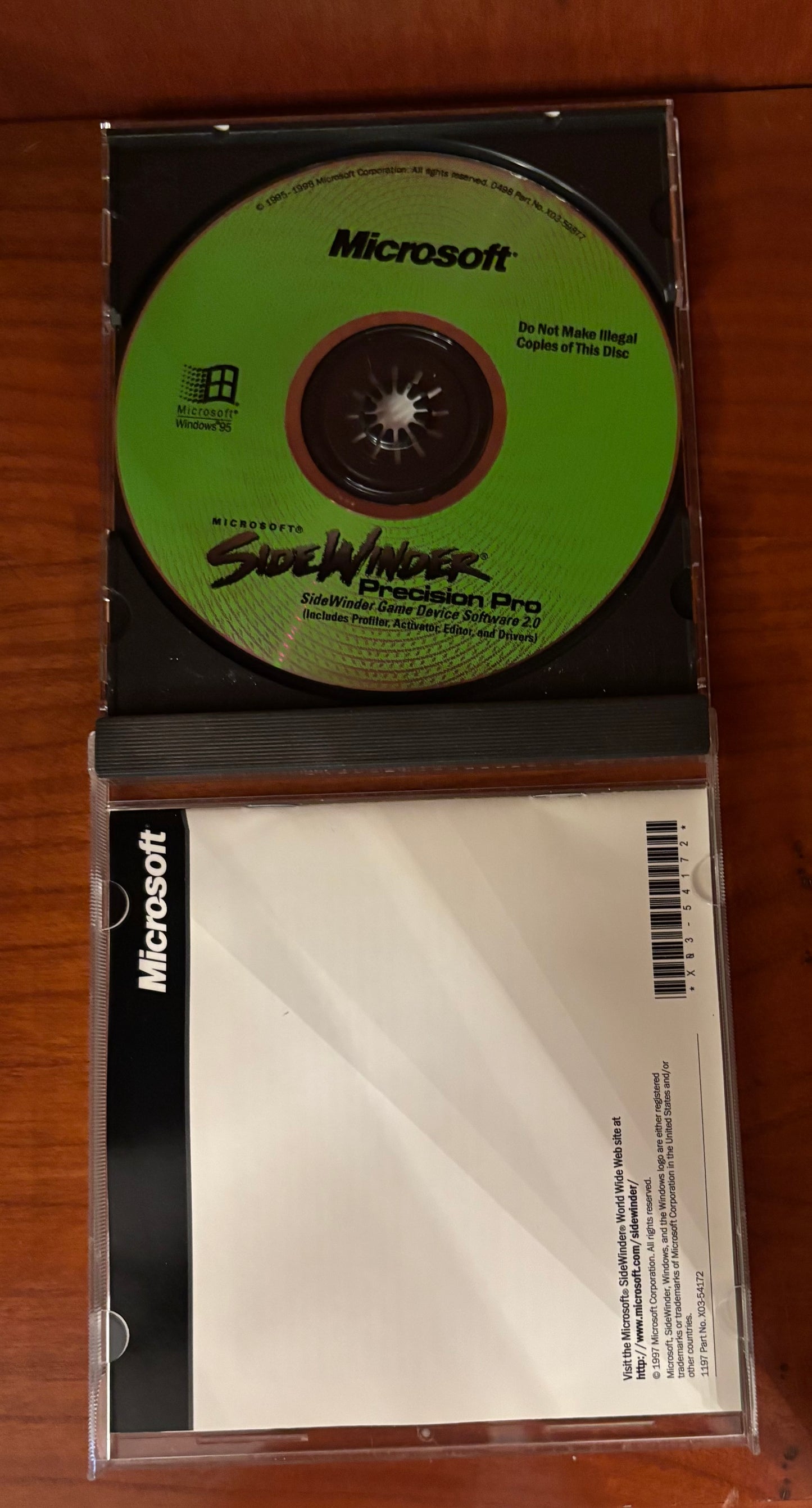 Vintage Sidewinder Precision Pro Game Device Software
