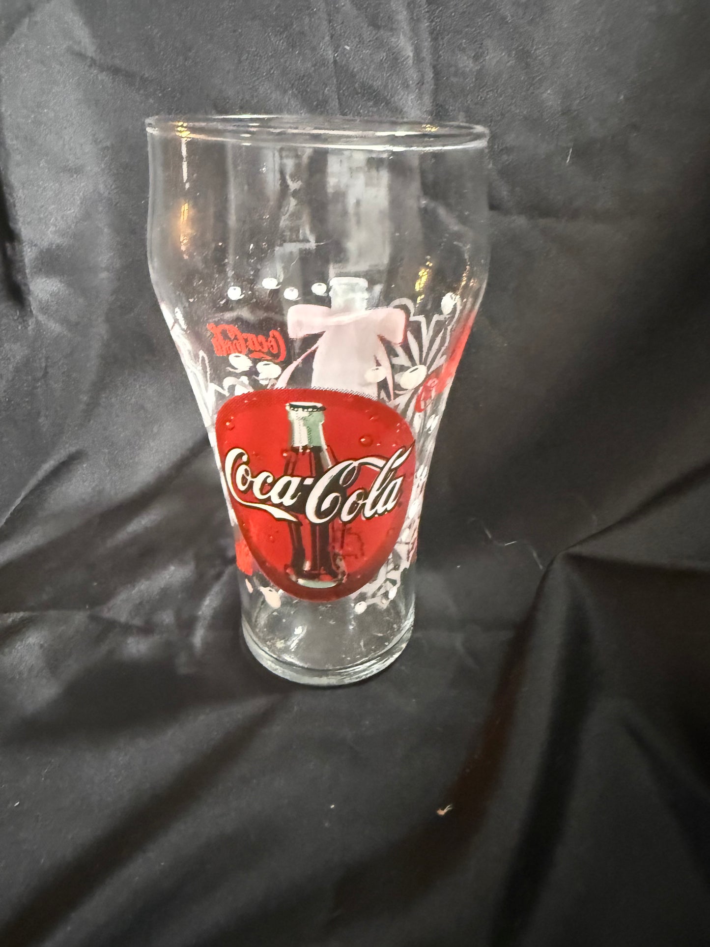 COCA COLA VINTAGE BELL-SHAPED CHRISTMAS GLASS (LATE 1990s)