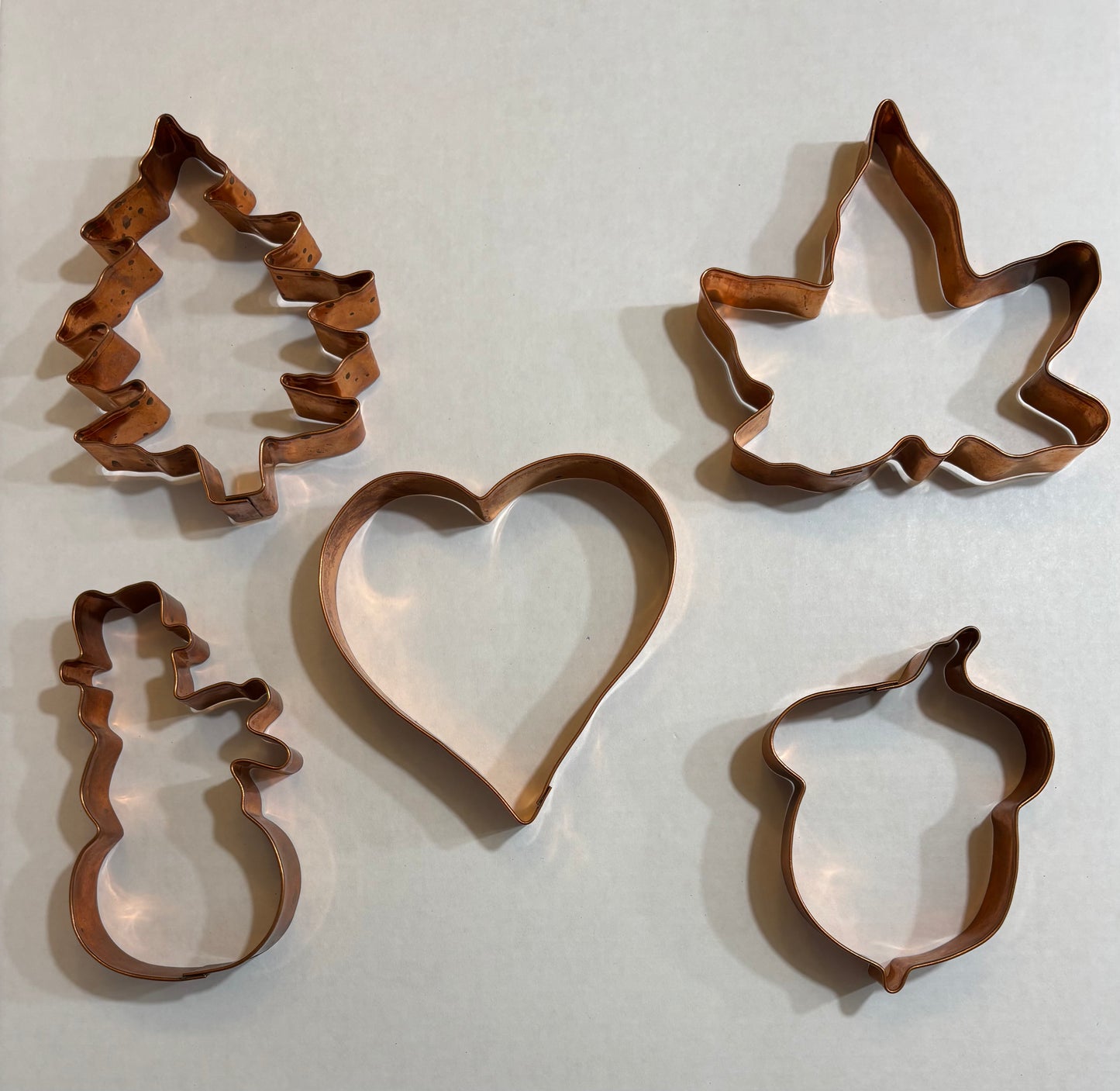 Large Copper Cookie Cutters