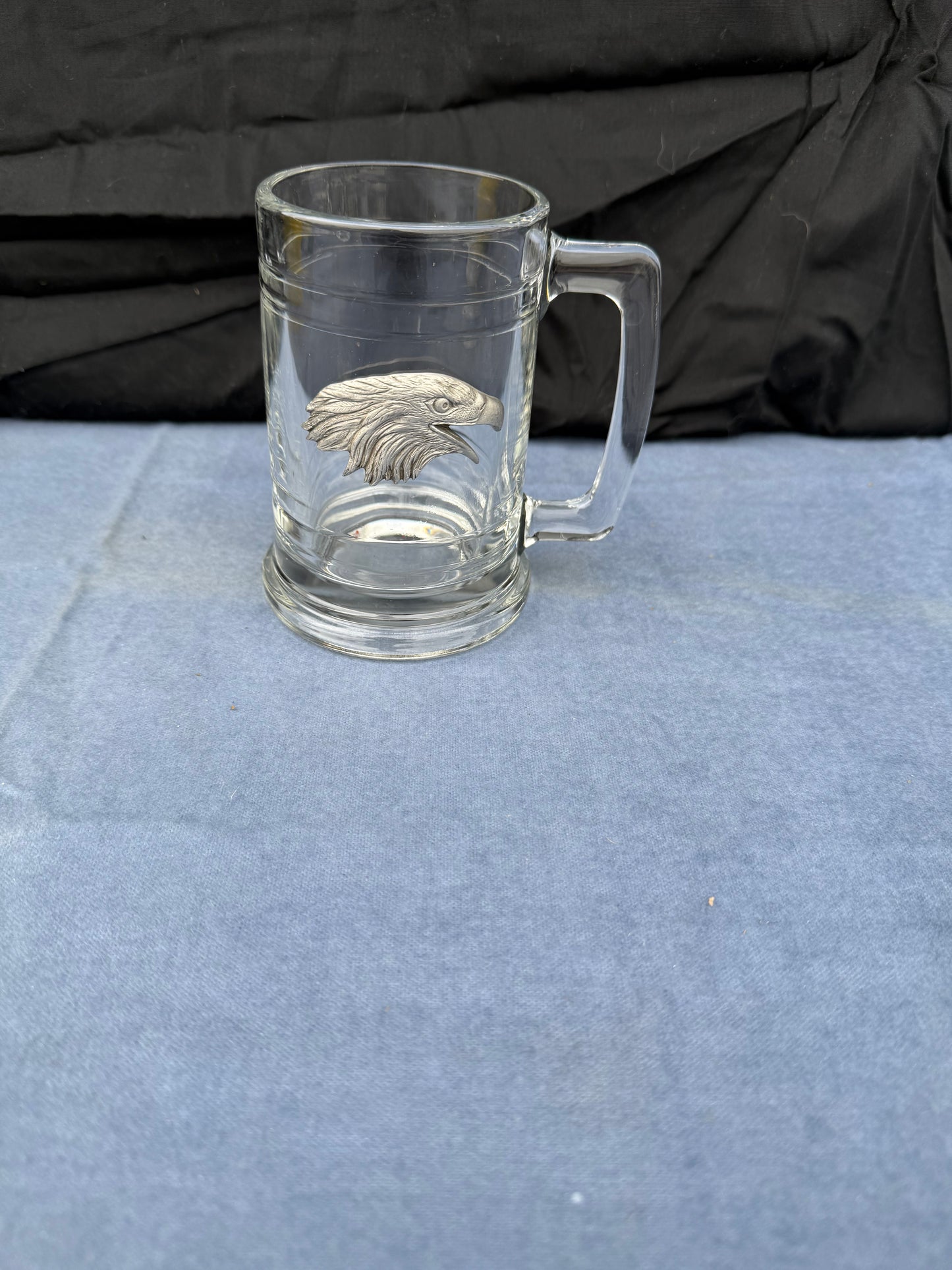 AMERICAN EAGLE GLASS TANKARD