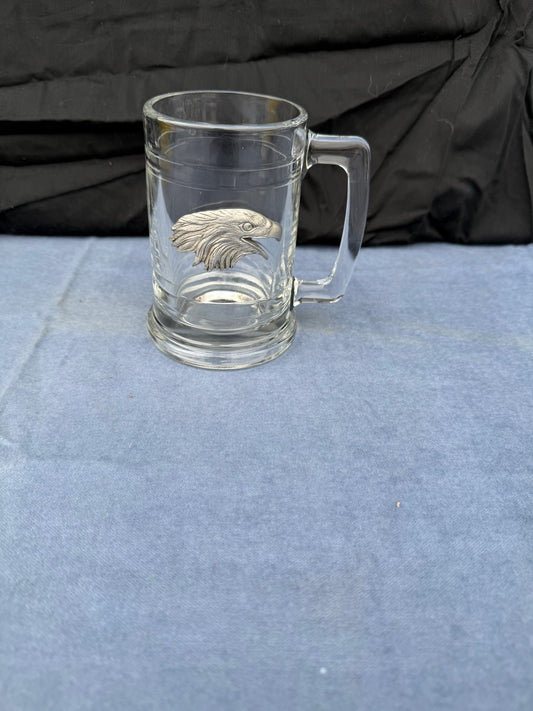 AMERICAN EAGLE GLASS TANKARD