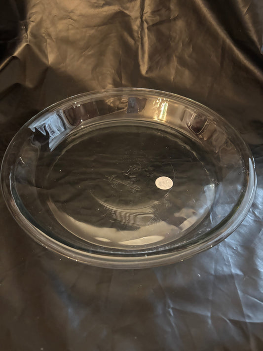 Vintage Clear Glass Fire King Pie Plate