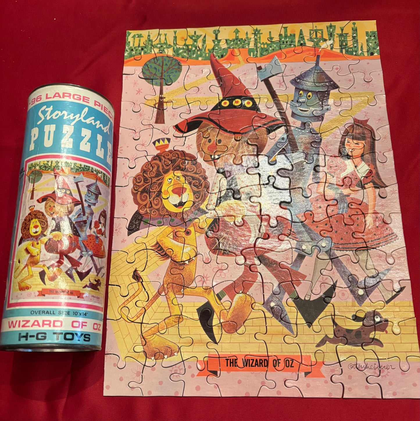 Vintage Wizard of Oz Storyland Puzzle by H-G Toys
