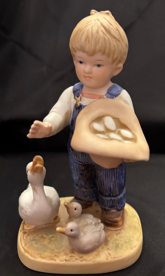 Denim Days by Homeco "Danny Gathering Eggs" #1509