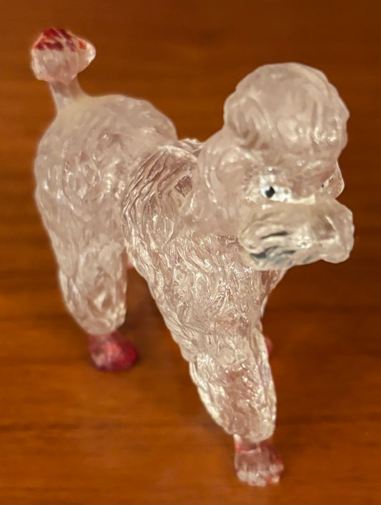 Vintage Lucite Poodle Figurine