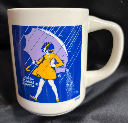 "MORTON SALT GIRL" CERAMIC COFFEE MUG