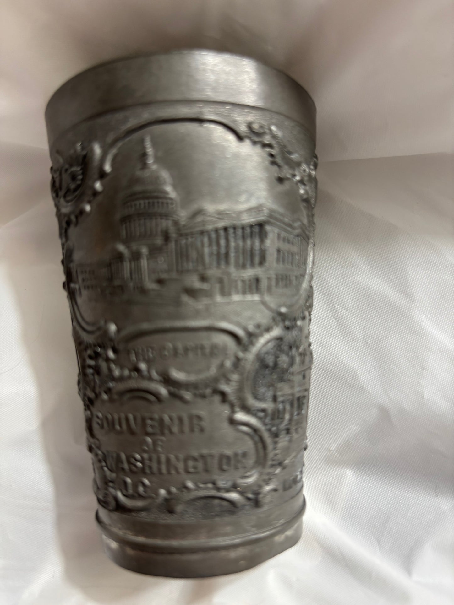 RARE PEWTER SOUVENIR CUP - WASHINGTON D.C.