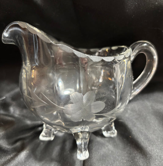 PRINCESS HOUSE VINTAGE CRYSTAL CRUET - VERTICAL THUMBPRINT (PATTERN #480)