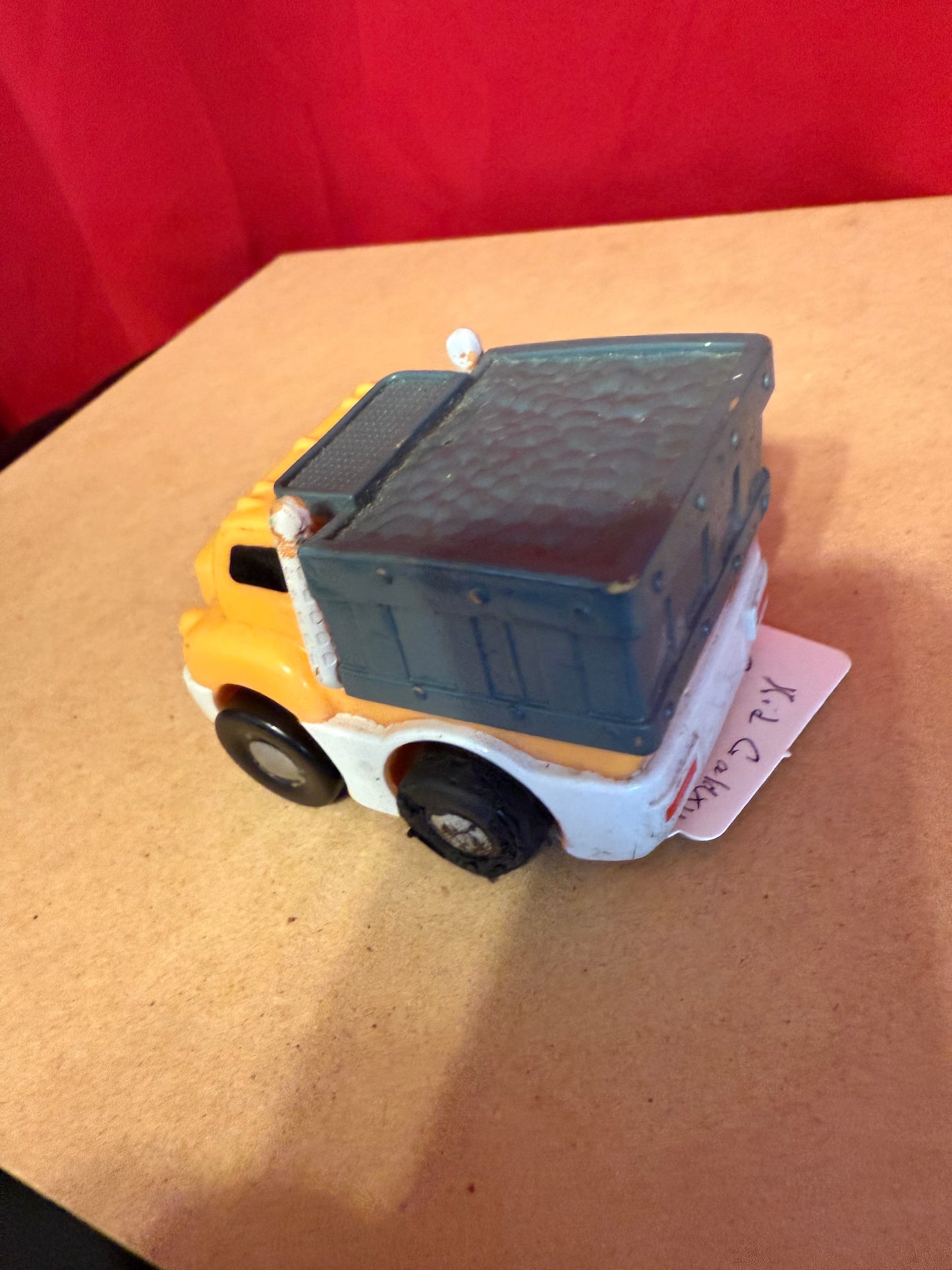 KID GALAXY YELLOW PULL BACK DUMP TRUCK