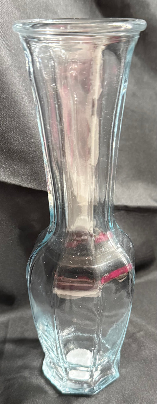 Vintage Clear Glass Vase