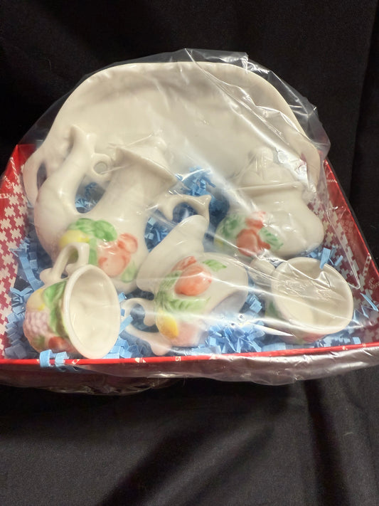 Vintage Children's Porcelain Tea Set by Lindy Bowman Company