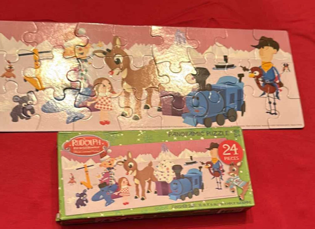 Vintage Rudolph the Red Nosed Reindeer Puzzle by Montco