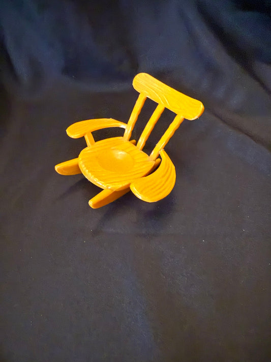 Vintage Hasbro Weebles Wobble plastic rocking chair 1970's