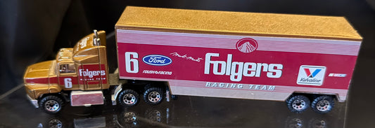 Matchbox Mark Martin #6 Folgers racing team transporter 1:87
