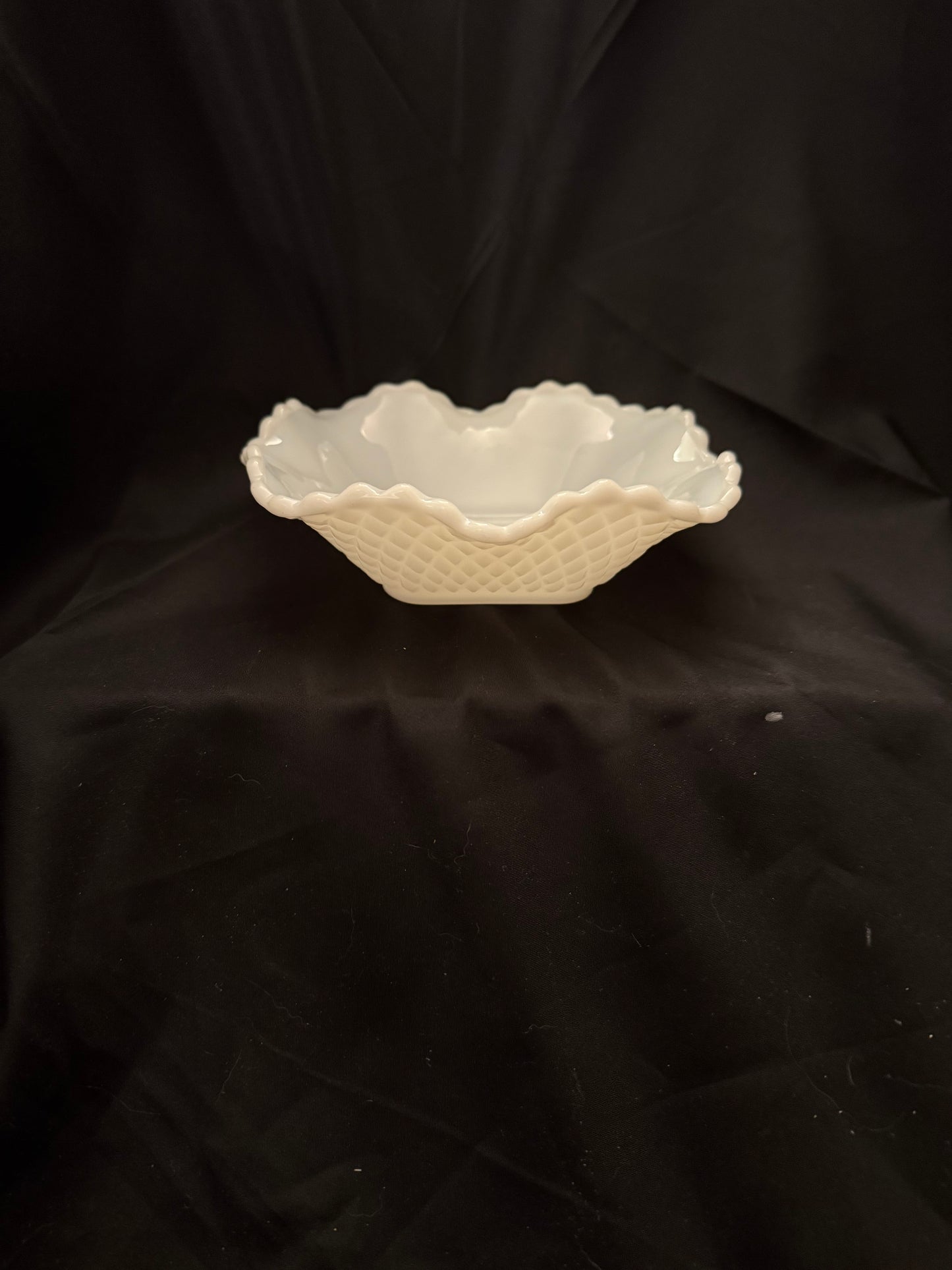 Vintage Milk Glass Trinket Dish