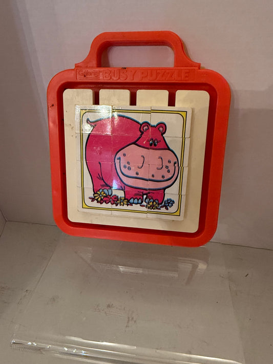 VINTAGE 1977 GABRIEL INDUSTRIES HENRY HIPPO BUSY PUZZLE