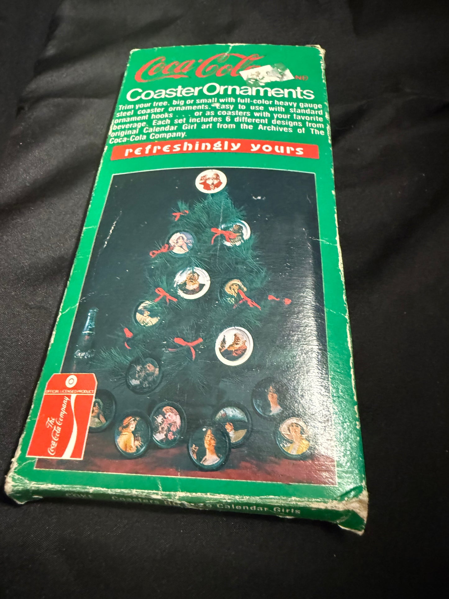 COCA COLA STEEL COASTER ORNAMENTS