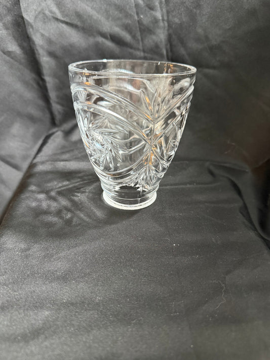Vintage Clear Cut Glass Lamp Shade