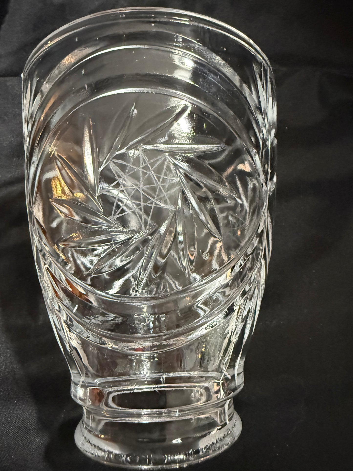 Vintage Clear Cut Glass Lamp Shade