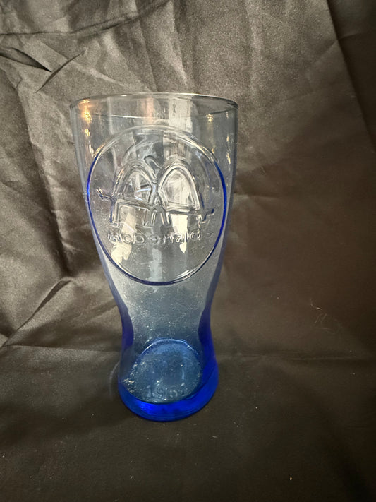 McDONALDS VINTAGE COBALT BLUE 1961 ARCHIE'S GLASS