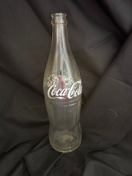 COCA COLA VINTAGE CLEAR 25 OZ. THICK GLASS