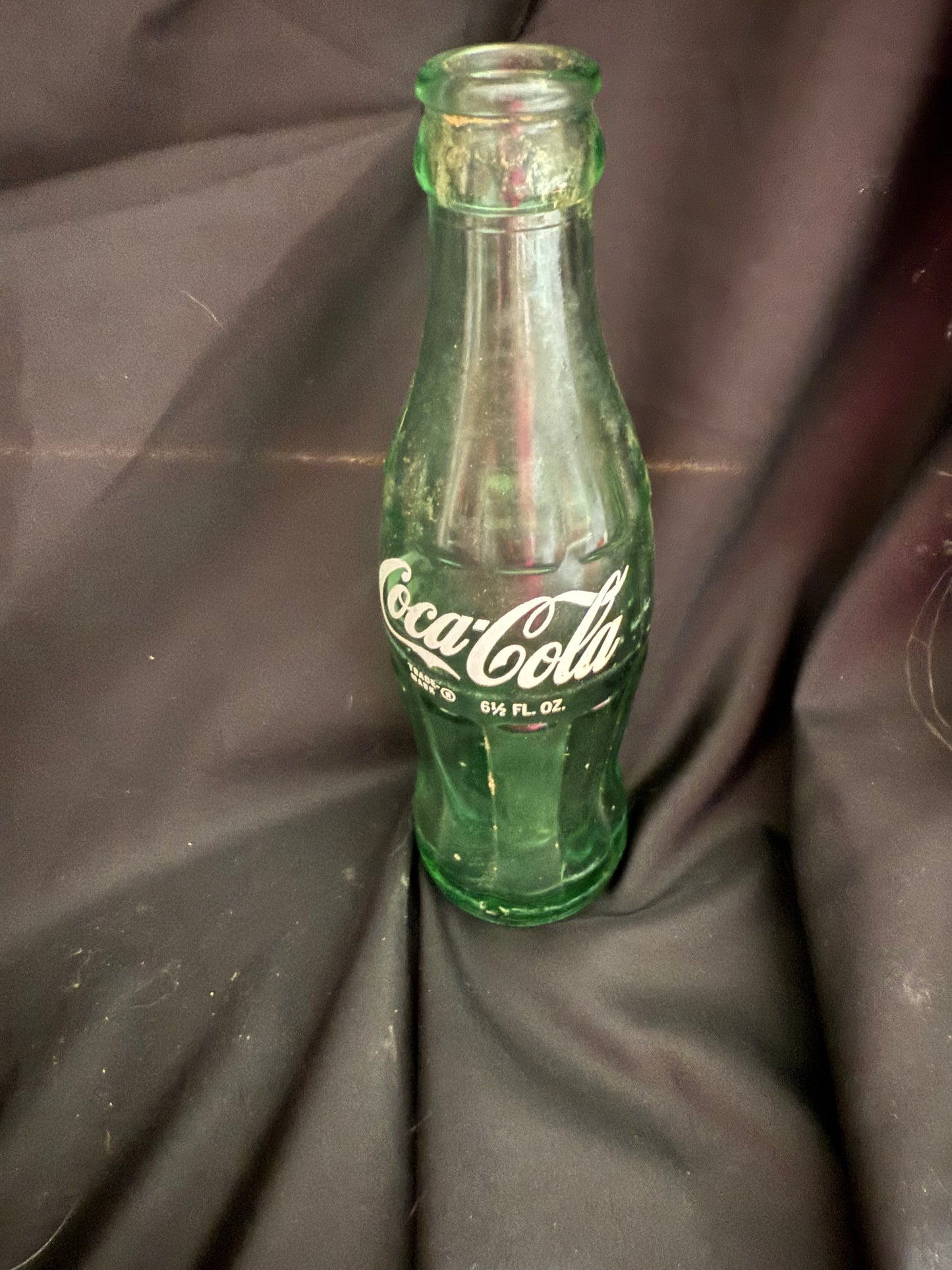 CLASSIC COCA COLA EMPTY GREEN HOBBLE SKIRT OR MAE WEST BOTTLE WITHOUT CAP