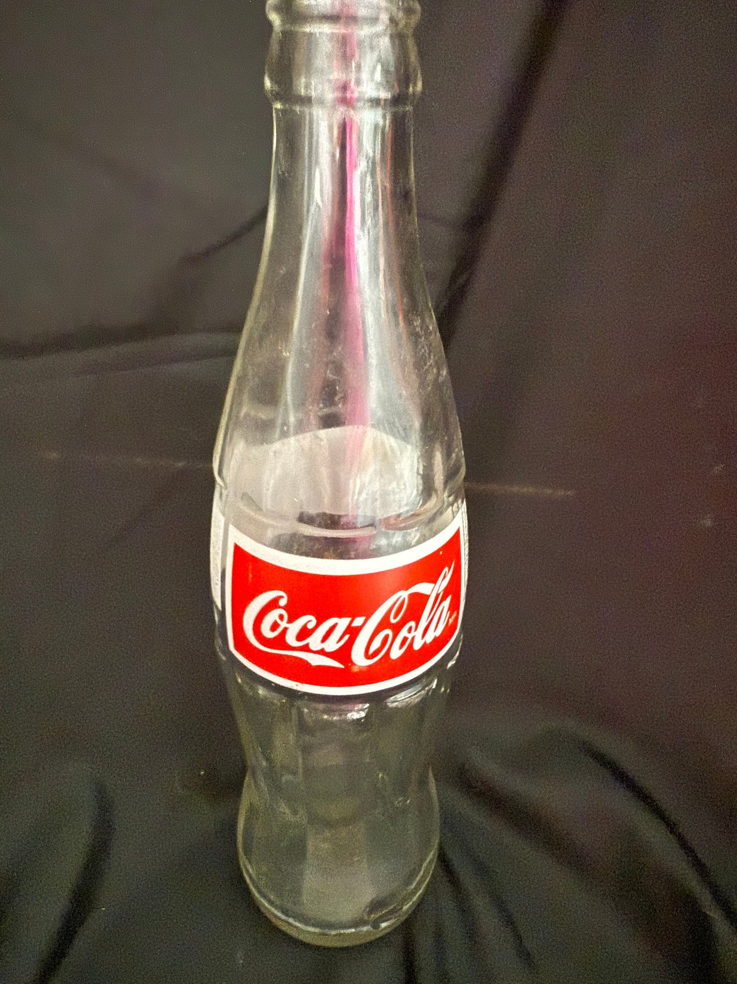 COCA COLA WHITE HOBBLE SKIRT GLASS BOTTLE 355 ML