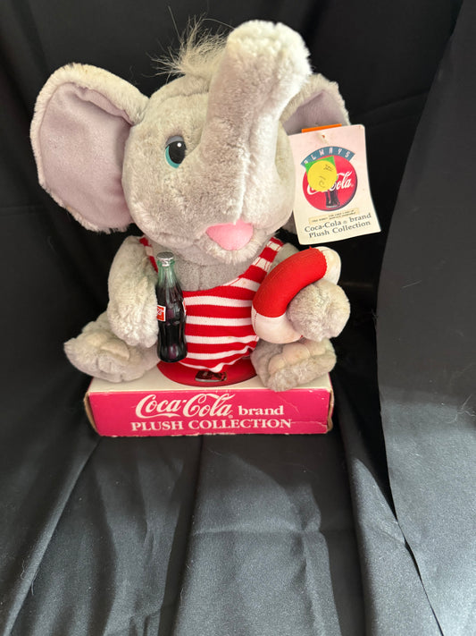 ADORABLE COCA COLA PLUSH ELEPHANT