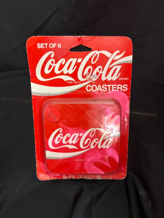 RED COCA COLA COASTERS (6)