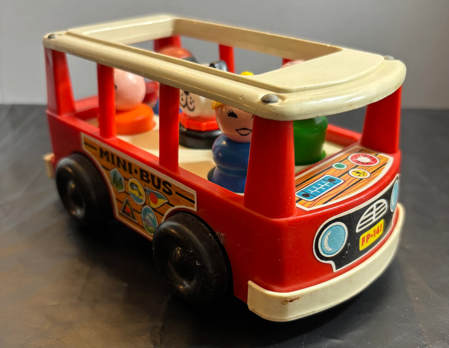 Vintage Fisher Price Mini Bus #141