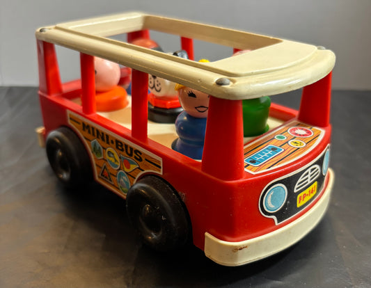 Vintage Fisher Price Mini Bus #141