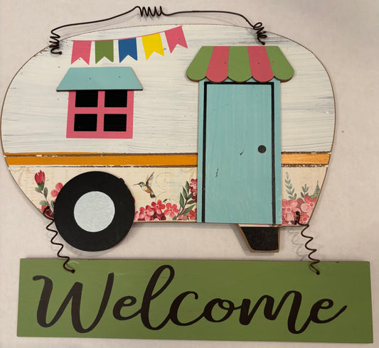 Camper Welcome Sign