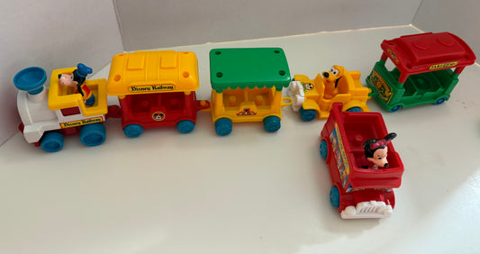 Plastic Disney Railway Tram and Tour Bus