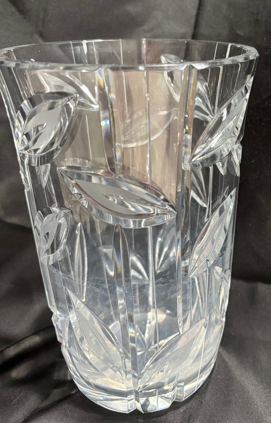 Vintage Cut Lead Crystal Vase